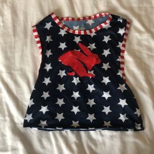 Rabbit USA crop top